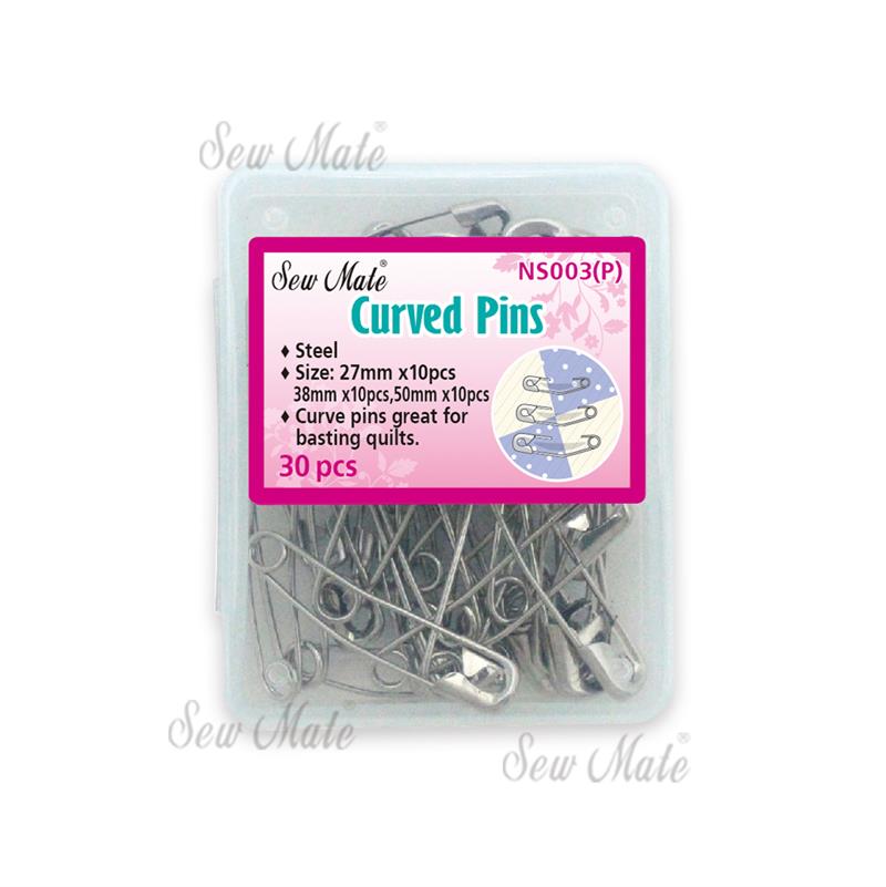  30 Curved Pins (Assorted Sizes),Donwei