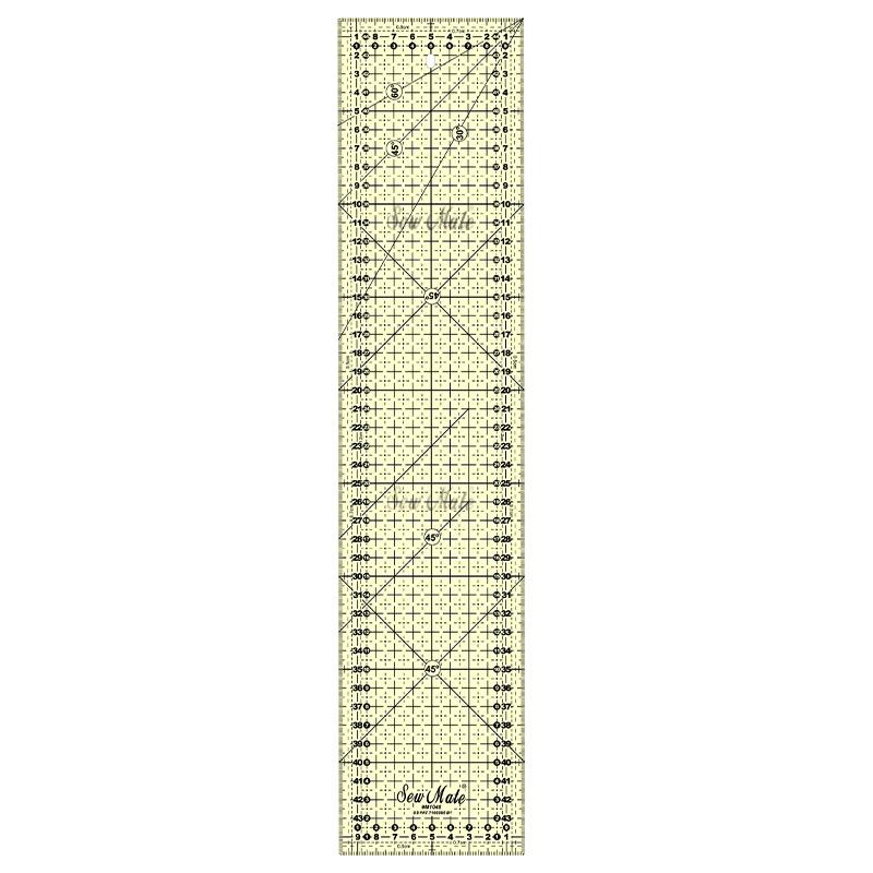 Non-Slip Quilting Ruler (Metric Version) , 10x45cm,Donwei