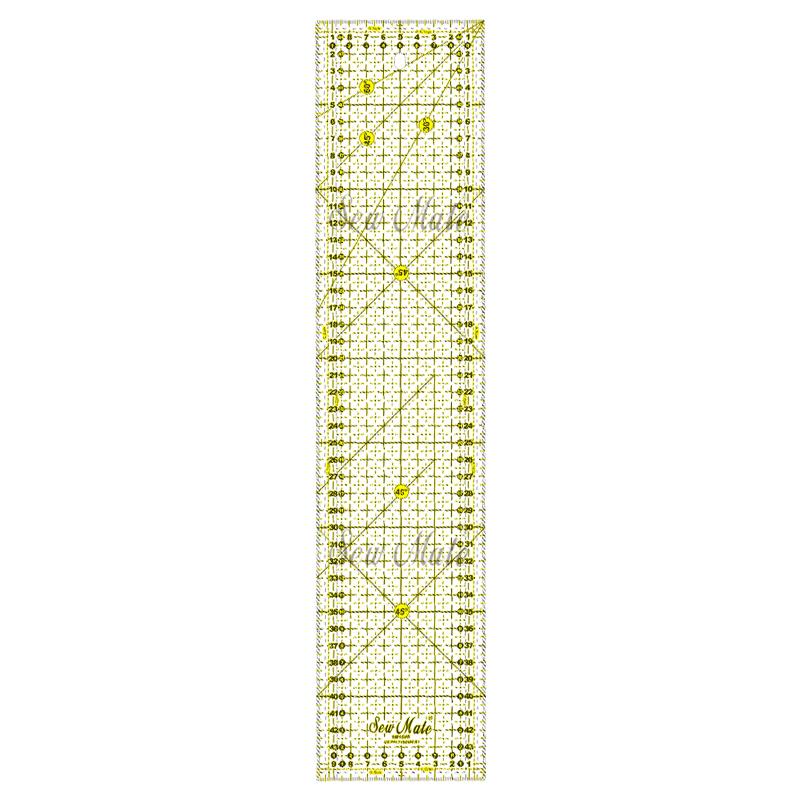 Quilting Ruler (Metric Version),10x45cm, Two-Color,Donwei