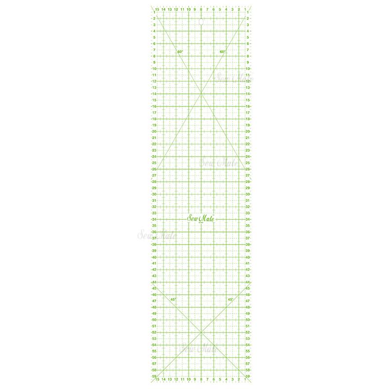 Quilting Ruler (Metric Version), 16x60cm, Green,Donwei