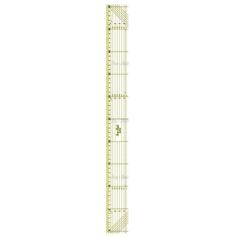 Quilting Ruler (Metric Version), 5x50cm, Two-Color,Donwei
