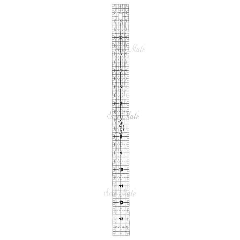 Quilting Ruler (Imperial Version), 1"x14", Black,Donwei