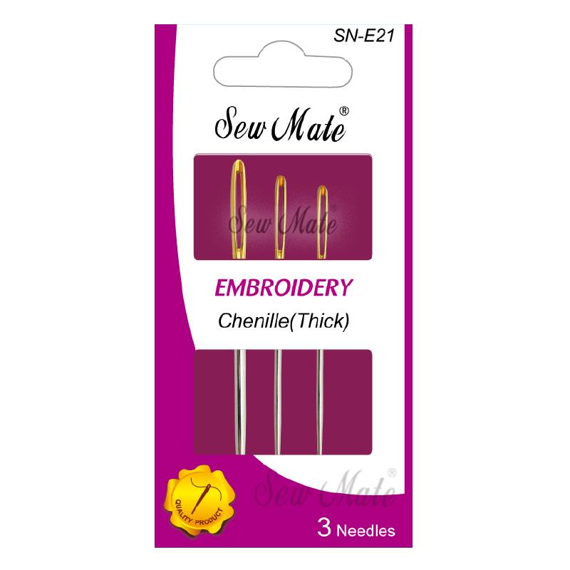 Embroidery Needles-Chenille(Thick), Sharp Tip,Donwei