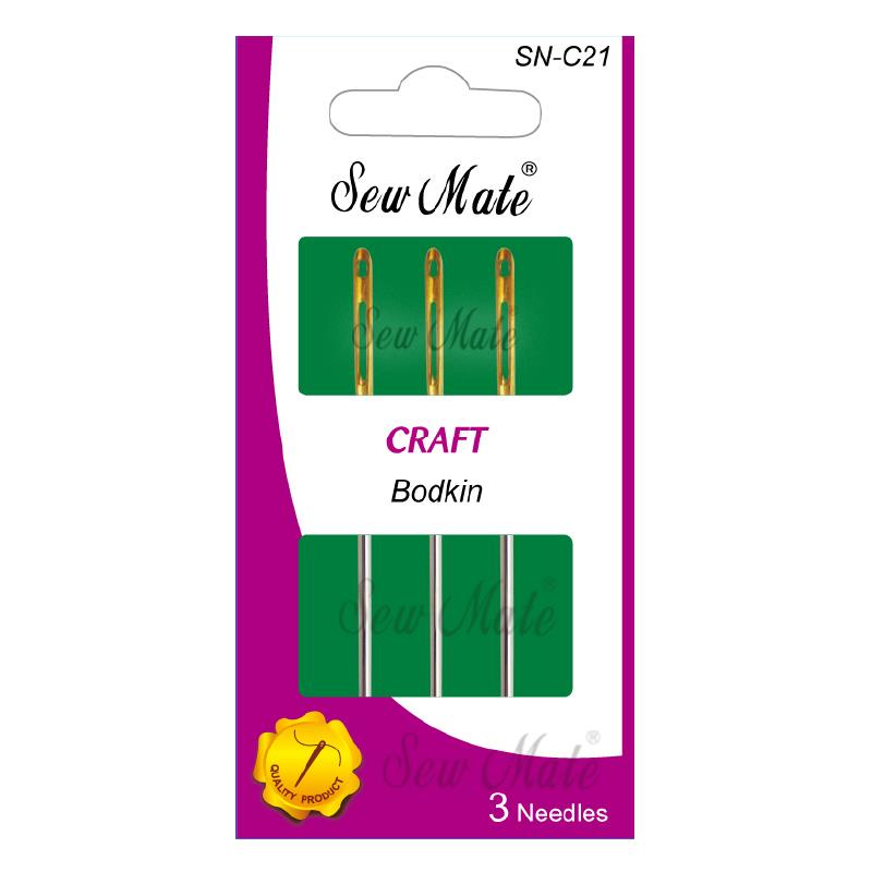 Craft Needles-Bodkin, Double Eye, Sharp Tip,Donwei