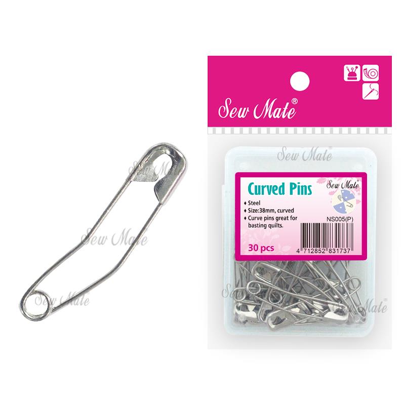  30 Curved Pins (Assorted Sizes),Donwei