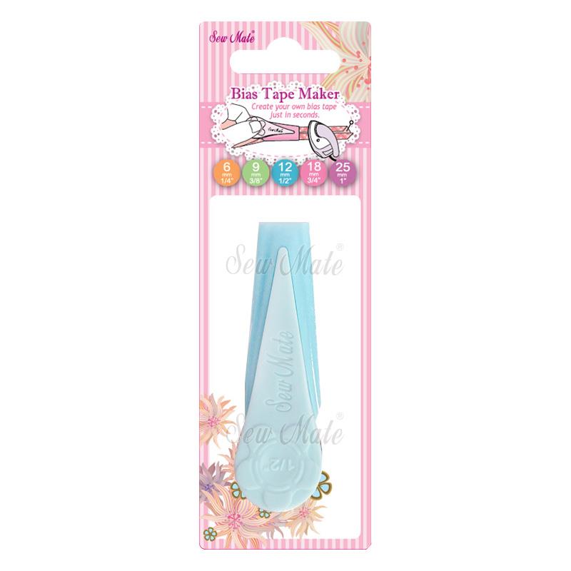 Bias Tape Maker, 12mm(1/2");Blue;25~28mm,Donwei