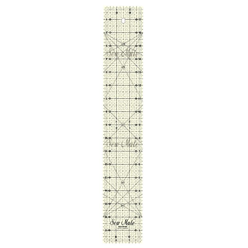 Non-Slip Quilting Ruler (Imperial Version) 3"x18"x3mm,Donwei