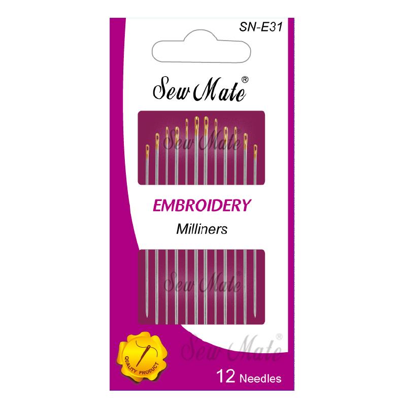 Embroidery Needles-Milliners, Sharp Tip,Donwei