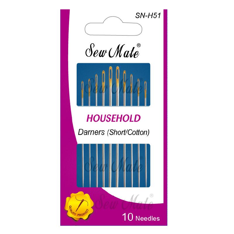 Household Needles-Darners (Short/Cotton), Sharp Tip,Donwei