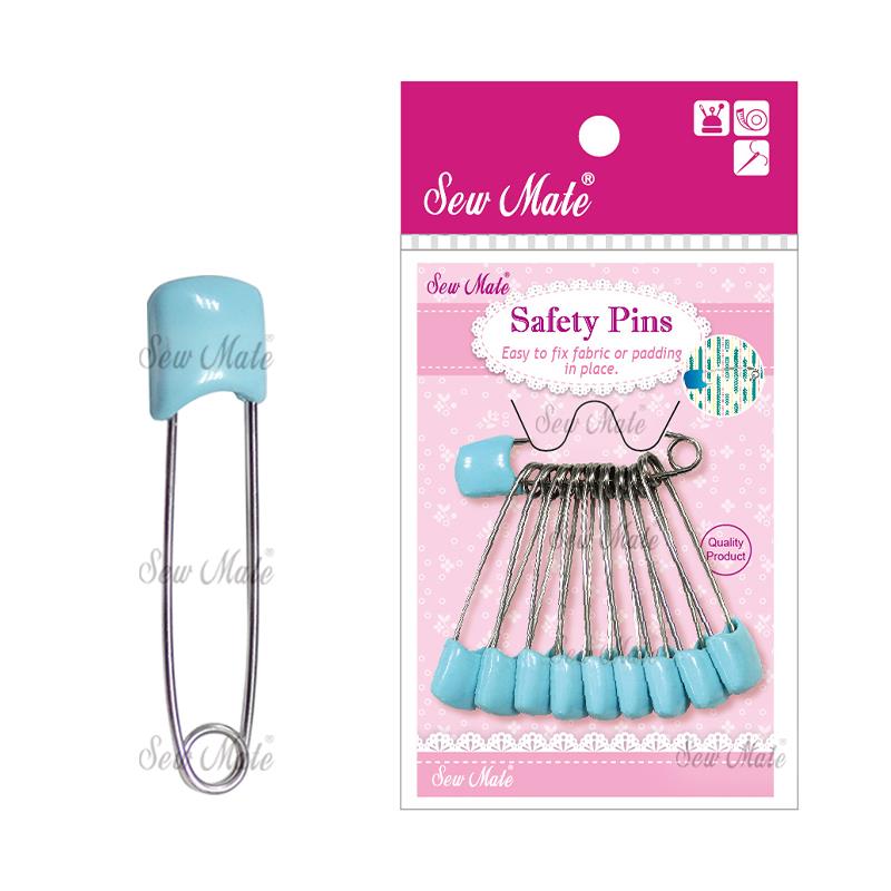 10 Safety Pins, 44mm,Donwei