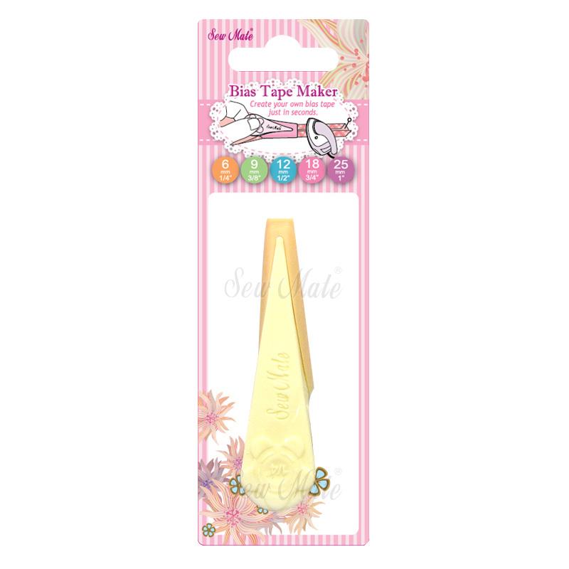 Bias Tape Maker, 6mm(1/4");Orange;13~14mm,Donwei