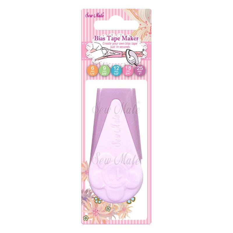 Bias Tape Maker, 25mm(1");Purple;48~53mm,Donwei